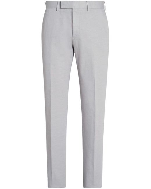 Z Zegna Summer Chino cotton-linen trousers