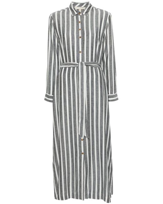 Barbour Annalise striped shirtdress