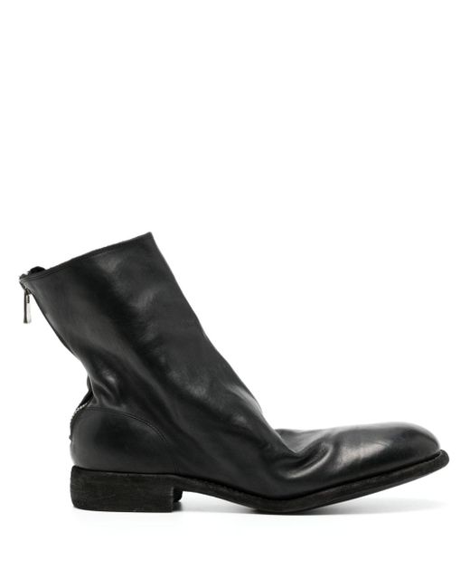 Guidi zip-fastened leather boots