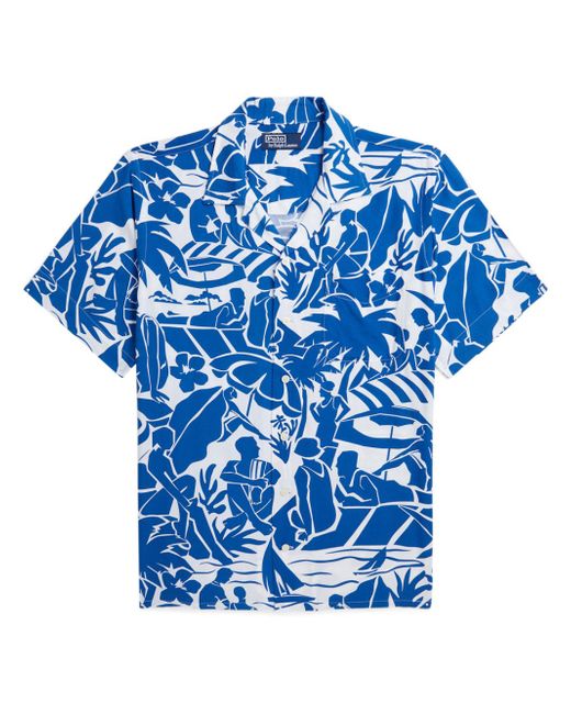 Polo Ralph Lauren graphic-print buttoned shirt