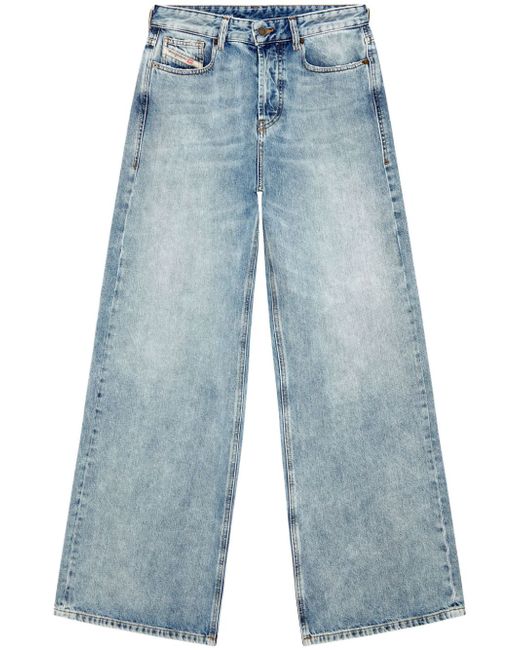 Diesel 1996 D-Sire 09h57 mid-rise wide-leg jeans
