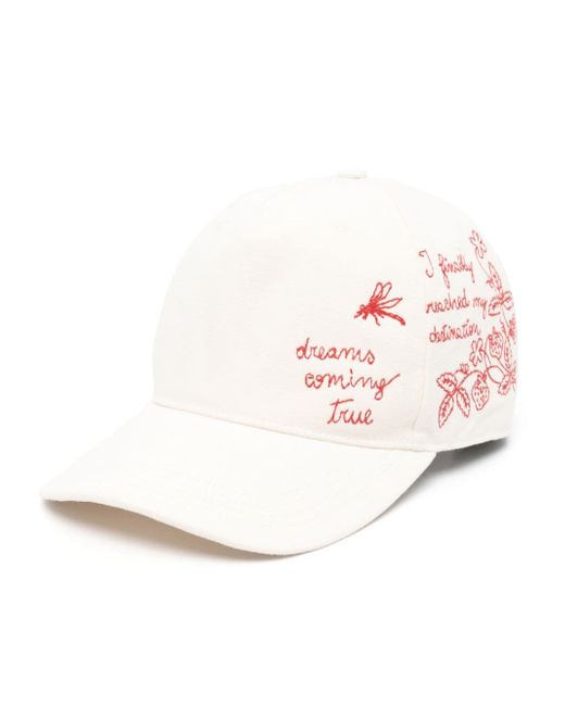 Golden Goose embroidery-embellishment cotton hat