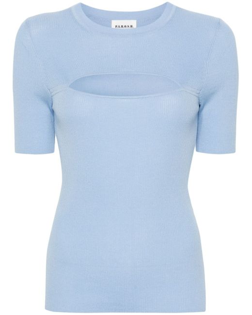 P.A.R.O.S.H. cut-out ribbed top