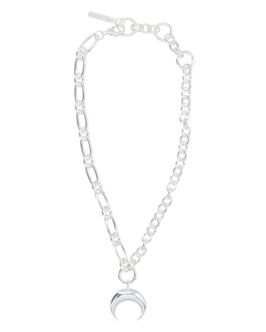 Marine Serre Regenerated Tin Moon necklace