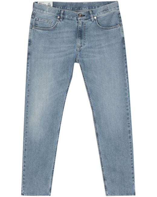 Eleventy mid-rise tapered jeans