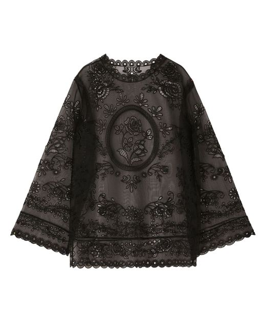 Dolce & Gabbana semi-sheer lace dress