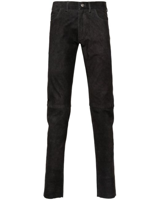 Giorgio Brato textured leather trousers