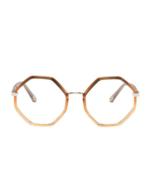 Chloé transparent octagonal-frame glasses