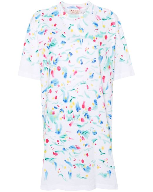 Marni abstract-print T-shirt dress