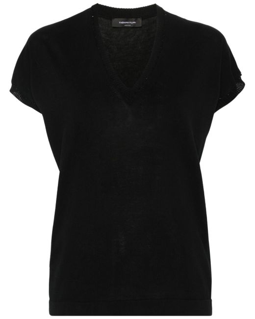 Fabiana Filippi sequin-detailing knitted top