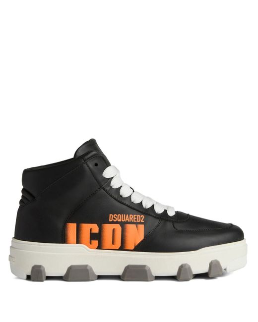 Dsquared2 logo-lettering high-top sneakers