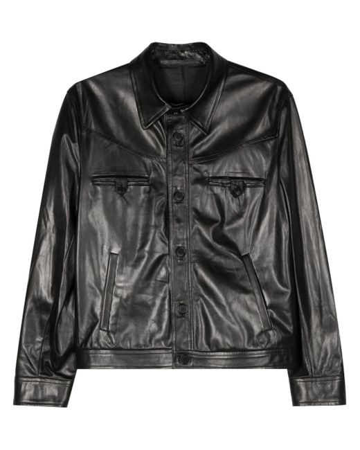 Salvatore Santoro smooth-grain leather jacket