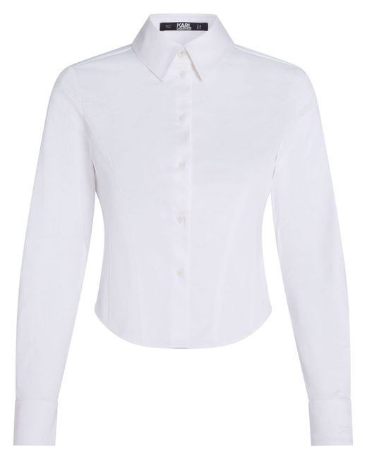 Karl Lagerfeld slim-fit poplin shirt