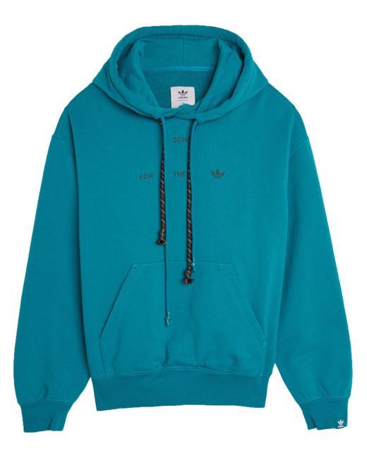 Adidas x SFTM logo-print hoodie