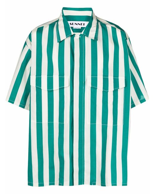 Sunnei stripe-print oversized shirt