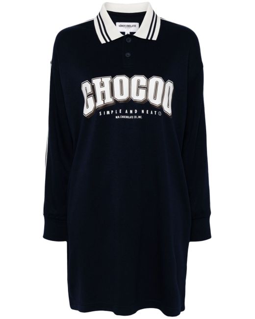 Chocoolate logo-print sweatshirt dress
