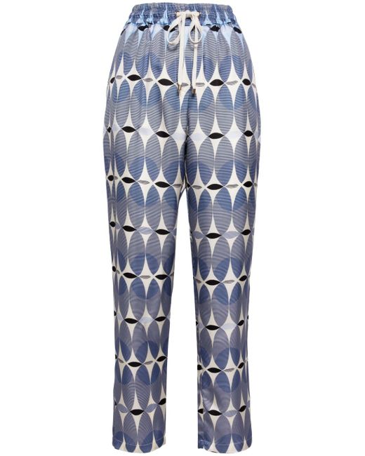Lorena Antoniazzi graphic-print elasticated-waist trousers