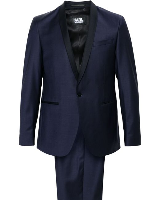 Karl Lagerfeld shawl-lapels single-breasted suit