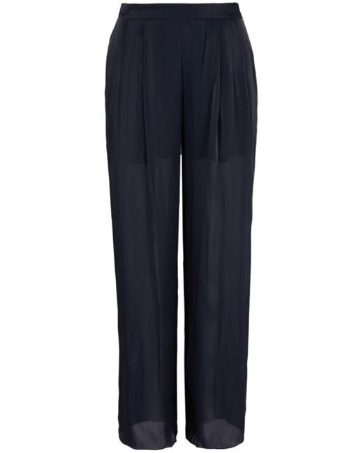 Armani Exchange pleat-detail high-waisted trousers