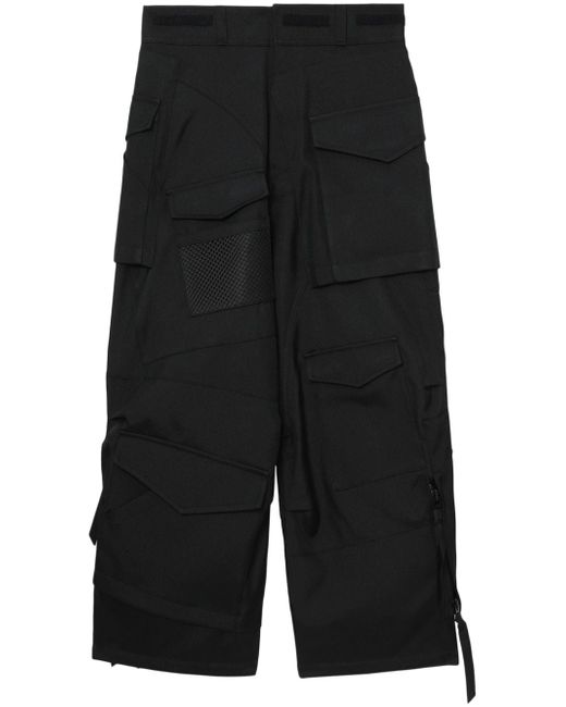 Junya Watanabe strap-detail asymmetric cargo trousers