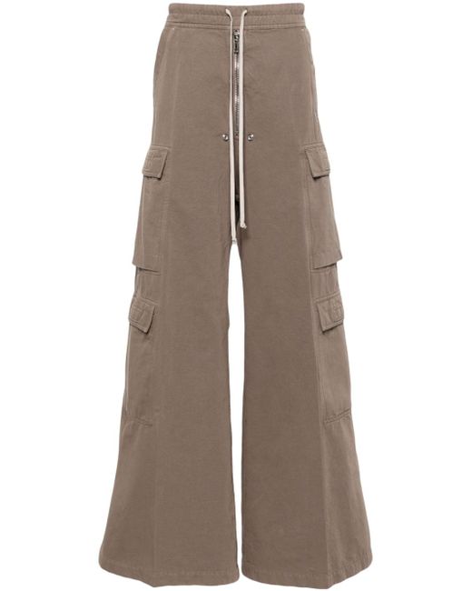 Rick Owens DRKSHDW wide-leg cotton cargo trousers