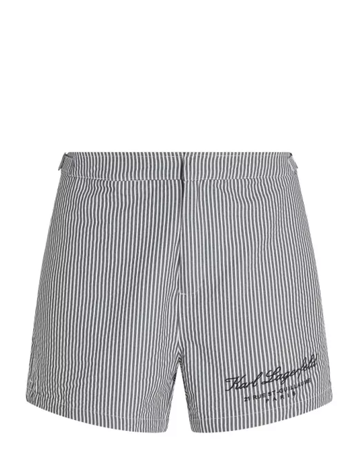 Karl Lagerfeld Hotel Karl striped swim shorts