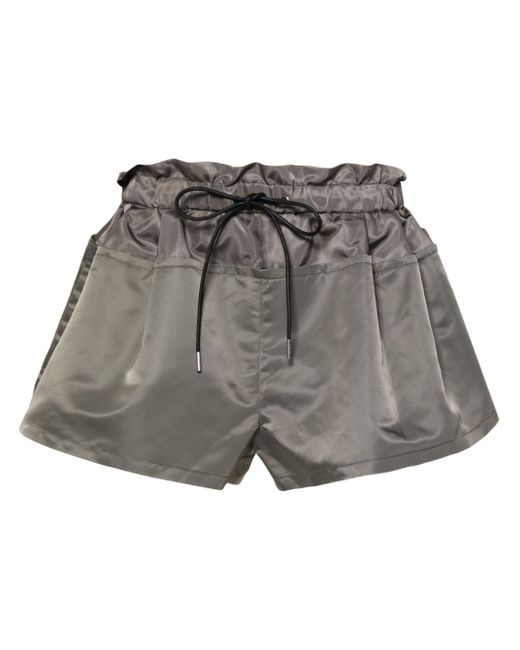 Sacai paperbag-waist shorts