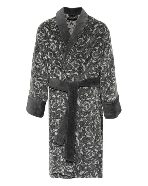 Versace Barocco belted bathrobe