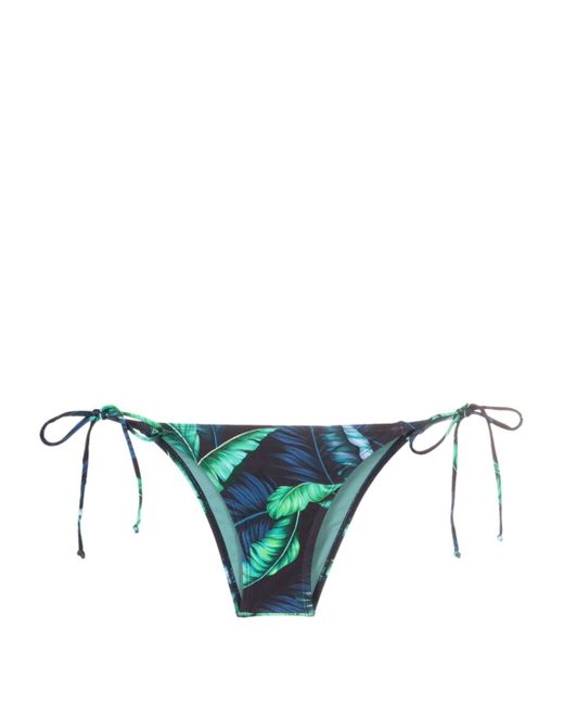 Lygia & Nanny Thai leaf-print bikini bottoms