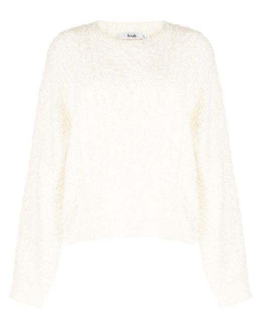 b+ab cable-knit brushed jumper