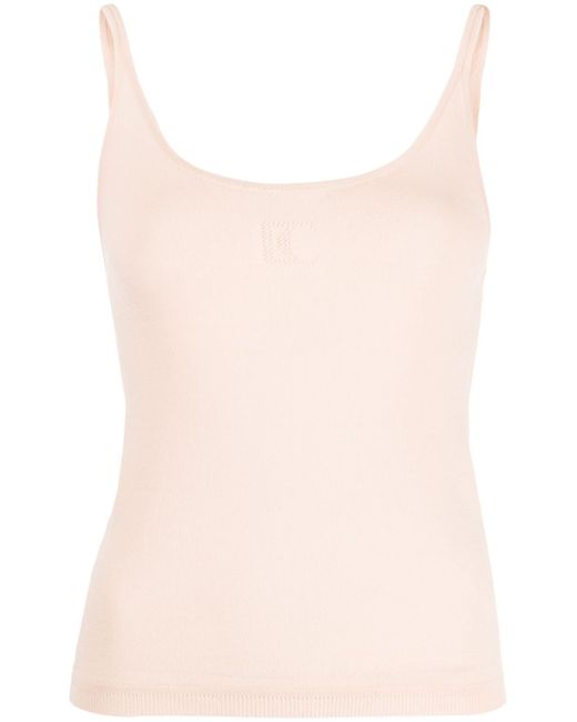 Low Classic logo-perforated tank top