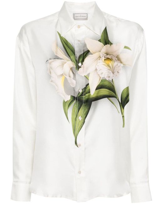 Pierre-Louis Mascia Aloe floral-print shirt