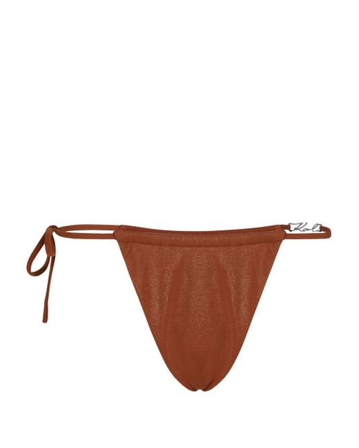 Karl Lagerfeld Signature string bikini bottoms