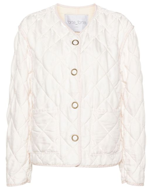 Forte-Forte quilted high-shine jacket