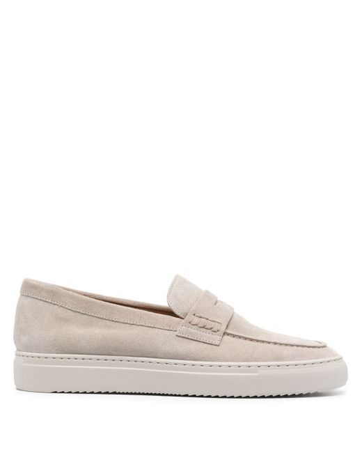 Doucal's almond suede loafers