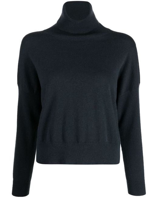 N.Peal roll-neck ribbed-knit cashmere jumper