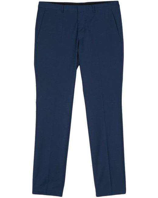 Hugo Boss pressed-crease tapered trousers
