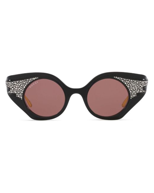 Gucci crystal-embellished cat-eye sunglasses