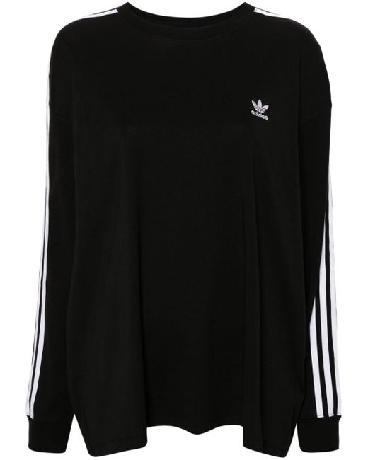 Adidas 3-Stripes stretch-cotton T-shirt
