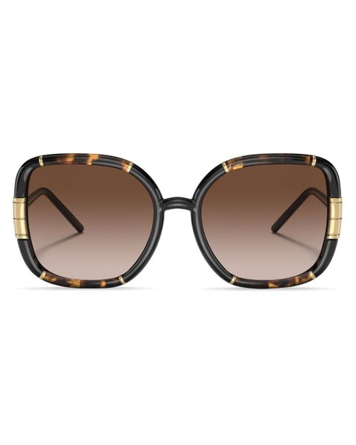 Tory Burch tortoiseshell-effect square-frame sunglasses