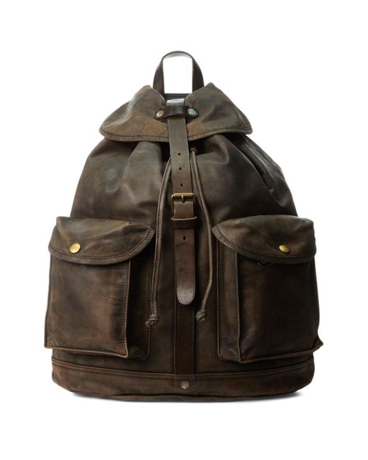 Ralph Lauren Rrl distressed leather rucksack