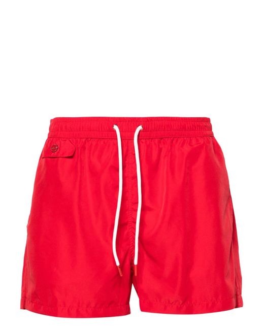 Kiton drawstring-waist swim shorts
