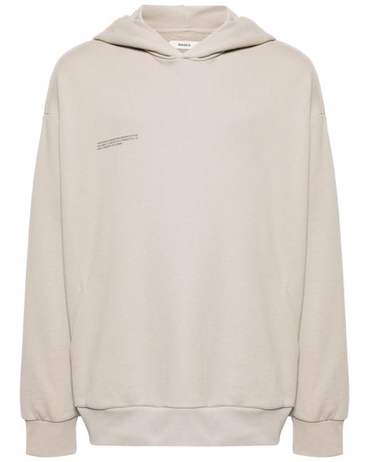 Pangaia logo-print organic-cotton hoodie