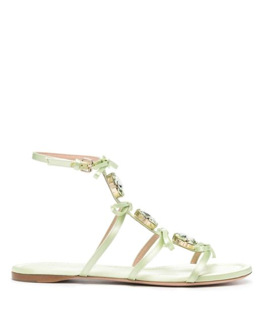 Giambattista Valli crystal-embellished satin sandals