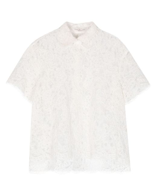 Ermanno Scervino corded-lace sheer shirt