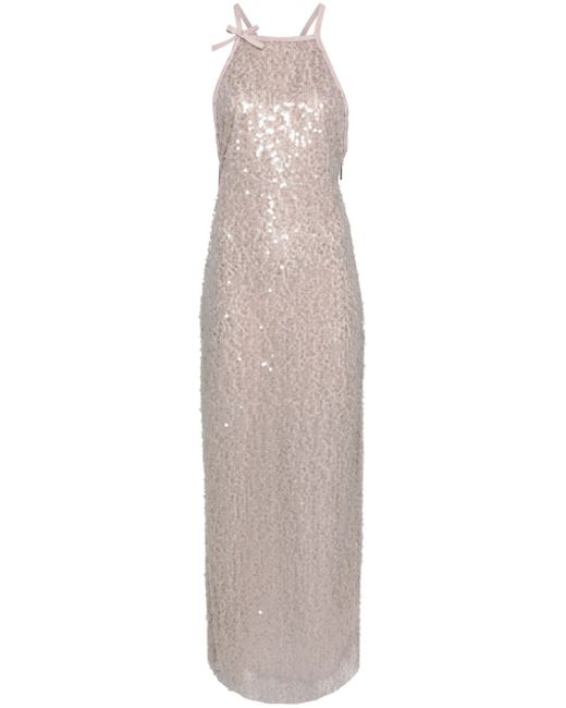 Msgm sequined sleeveless maxi dress