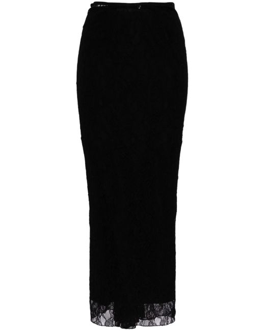 Dolce & Gabbana high-waisted lace pencil skirt