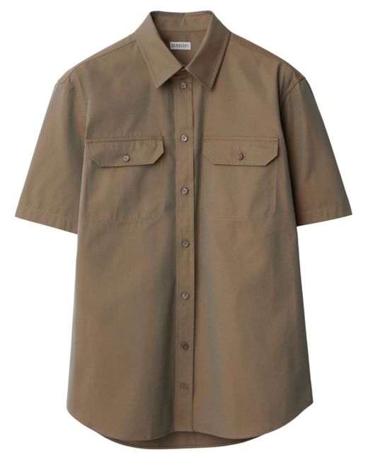 Burberry flap-pocket cotton shirt