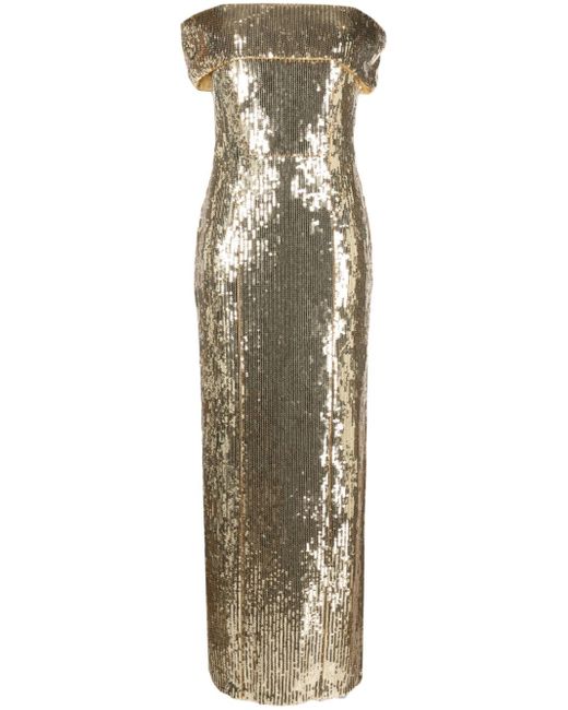 Galvan  London Glencoe sequinned maxi dress