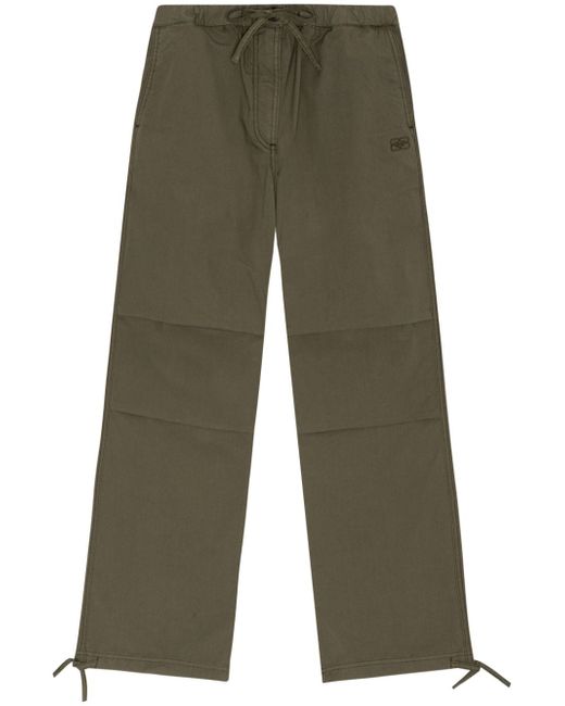 Ganni organic cotton-blend trousers